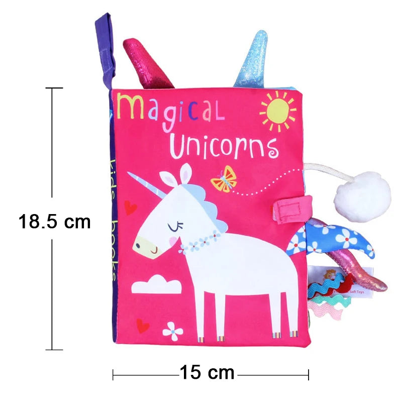 Baby Cloth Book Cartoon Animal Sensory Learning Toy