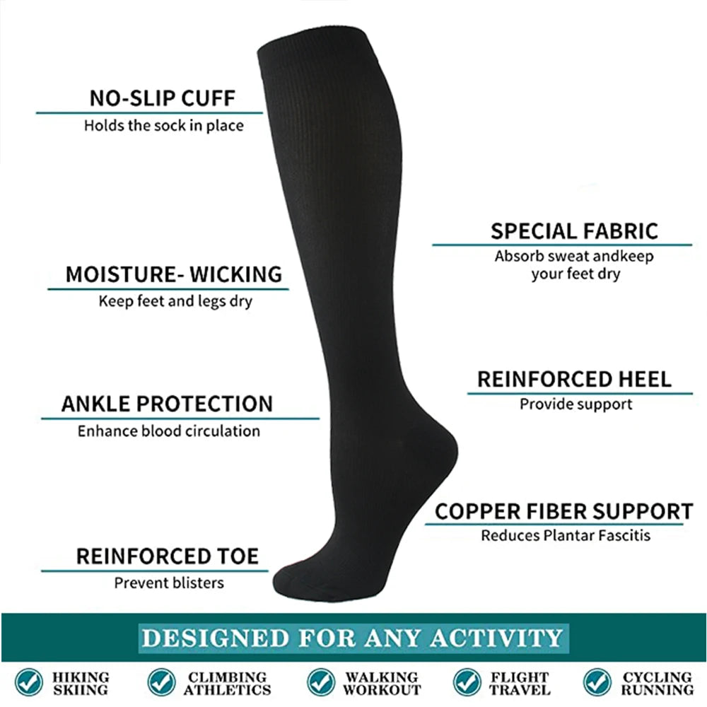 Compression Socks for Running Travel Sports and Daily Wear