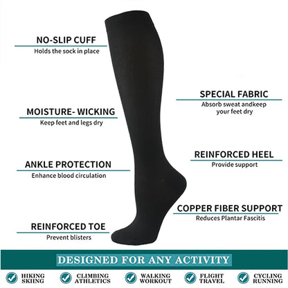 Compression Socks for Running Travel Sports and Daily Wear