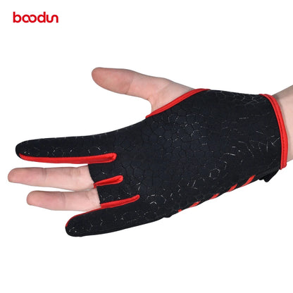 Bowling Gloves with Three Fingers Exposed, High Elasticity, Breathable, Portable, Professional Bowling Gloves 1194