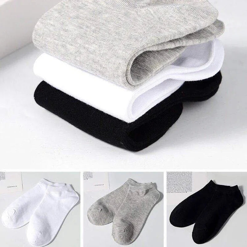 Men's Ankle Socks Breathable Cotton Sports Socks 5 Pairs