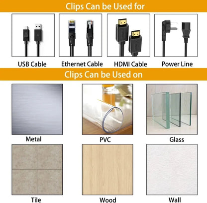 Reusable Velcro Cable Ties – Adjustable Self-Adhesive Cord Organizer