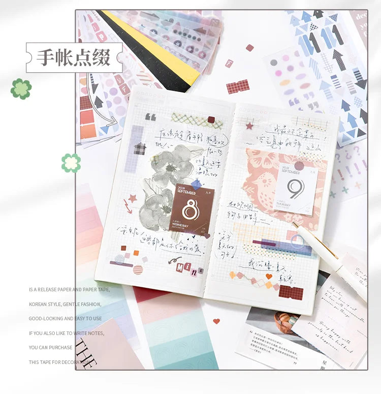 Cartoon Sticker Book Aesthetic Scrapbooking Sticker Pack