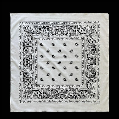Oversized Paisley Bandana 70cm Cotton Hip Hop Head Scarf