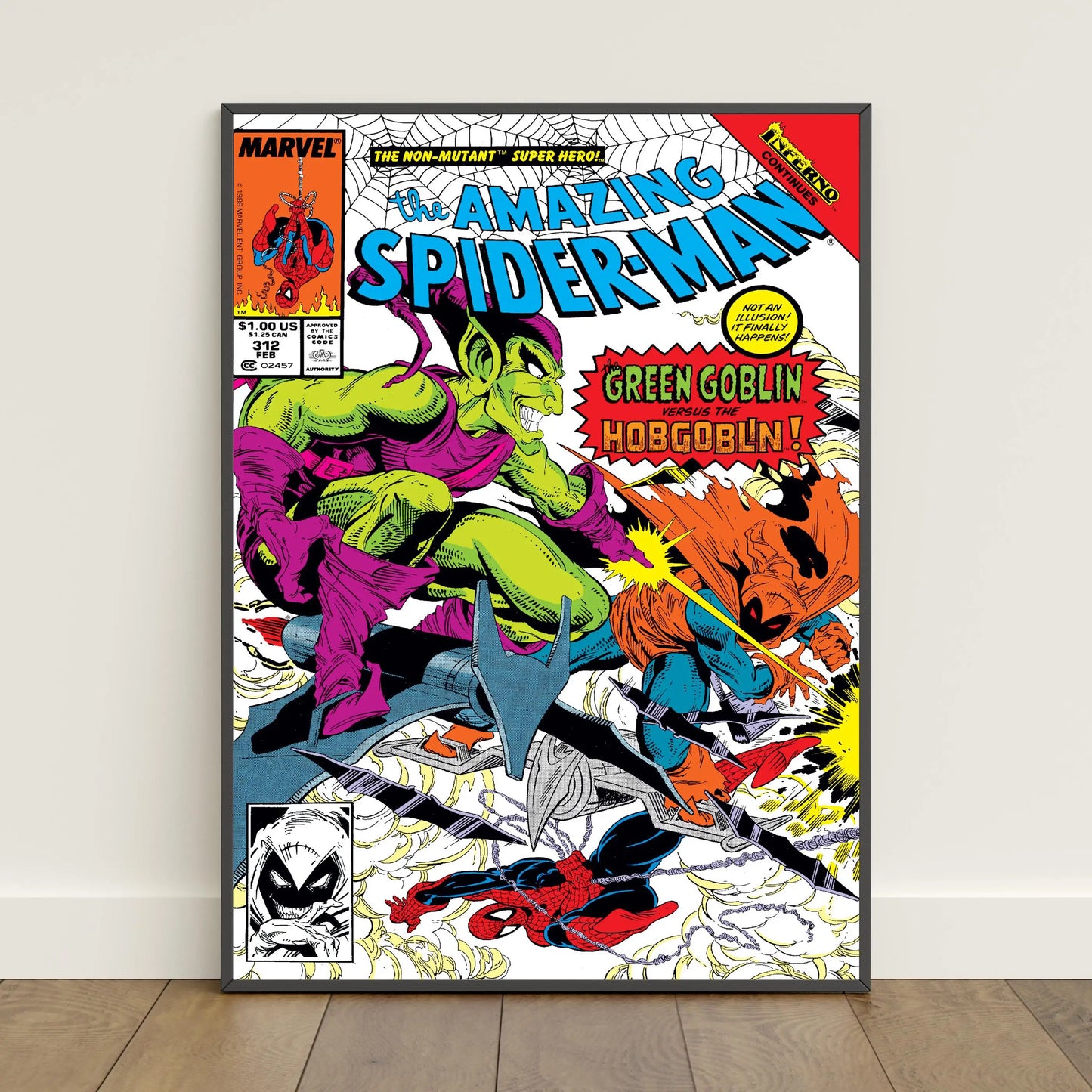 Spider-Man Comic Book Poster Peter Parker Canvas Print