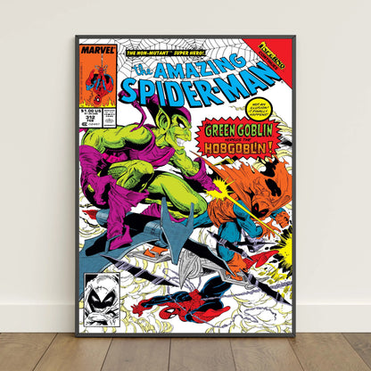 Spider-Man Comic Book Poster Peter Parker Canvas Print