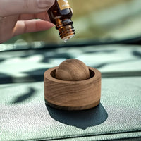 Wooden Essential Oil Diffuser – Mini Natural Aromatherapy Air Freshener