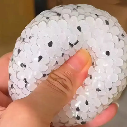 Rice Ball Squishy Toy – Japanese Food Squeeze Stress Ball