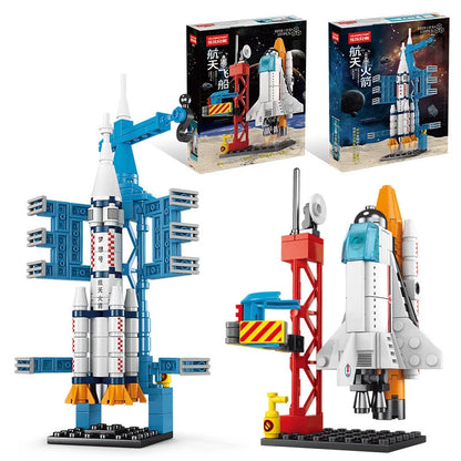 A hands-on building activity for creative play, assembling practice, and space-themed fun.