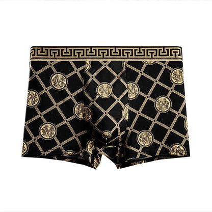 Men's Boxer Shorts 4PCS Breathable Printed Stretch Underwear