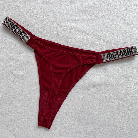 Women's Lingerie Set Wire Free Rhinestone Bra & Brief