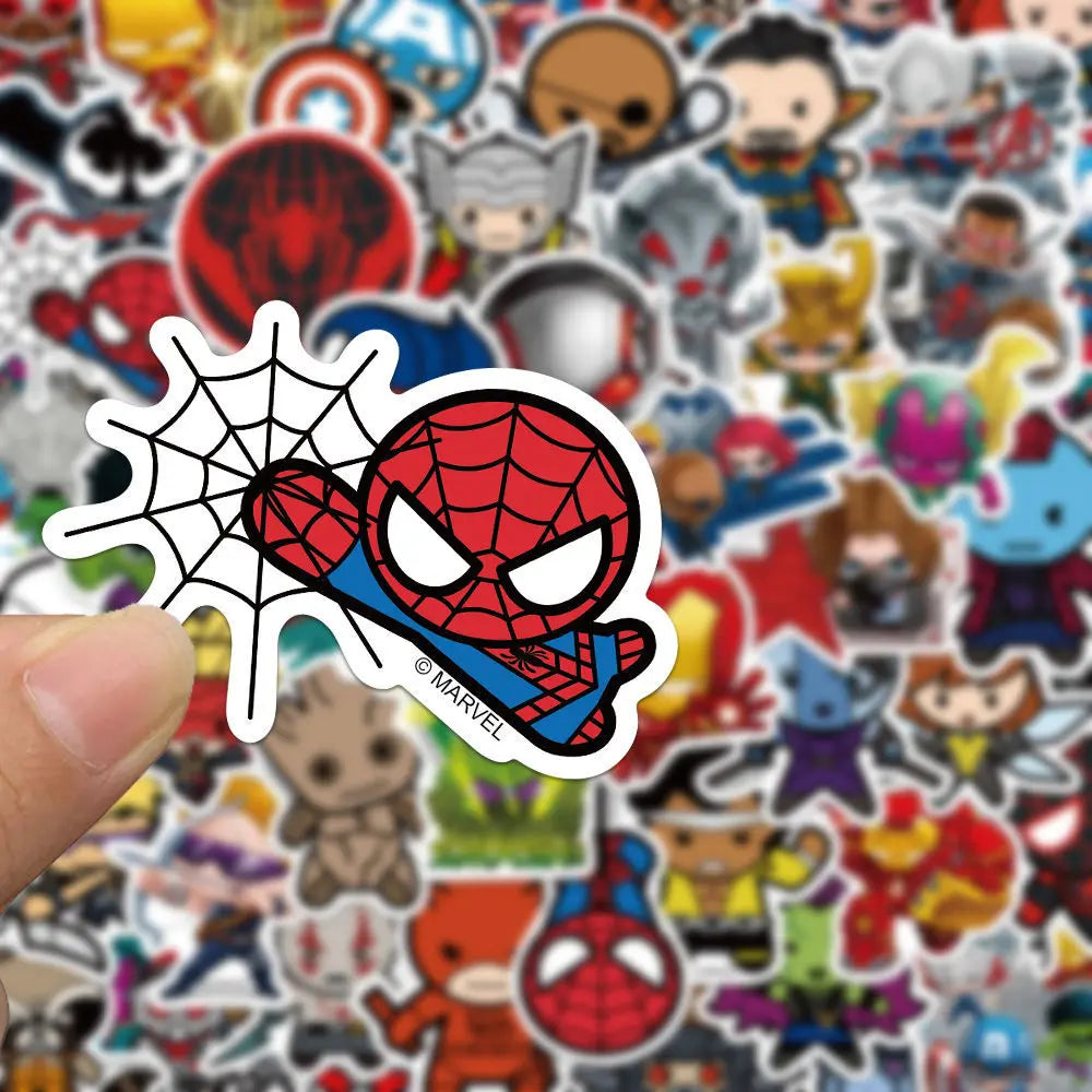 50PCS Cartoon Waterproof Stickers for Laptop Helmet & Skateboard