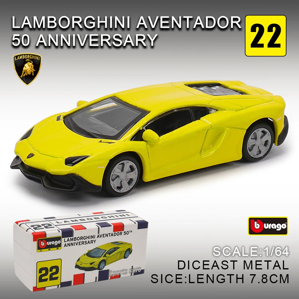 Bburago 1:64 Diecast Sports Car Model Collection