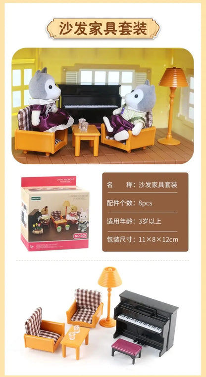 Dollhouse Miniature Kitchen Set 1:12 Cooking Accessories