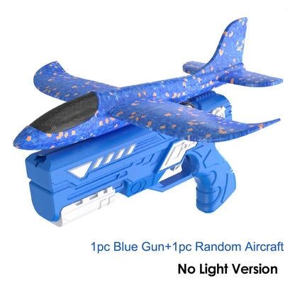 Foam Aircraft Launcher Toy Kids Catapult Glider Plane