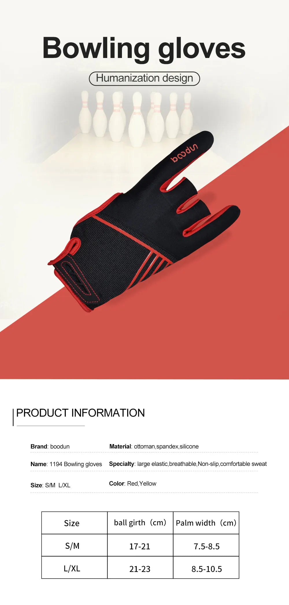 Bowling Gloves with Three Fingers Exposed, High Elasticity, Breathable, Portable, Professional Bowling Gloves 1194