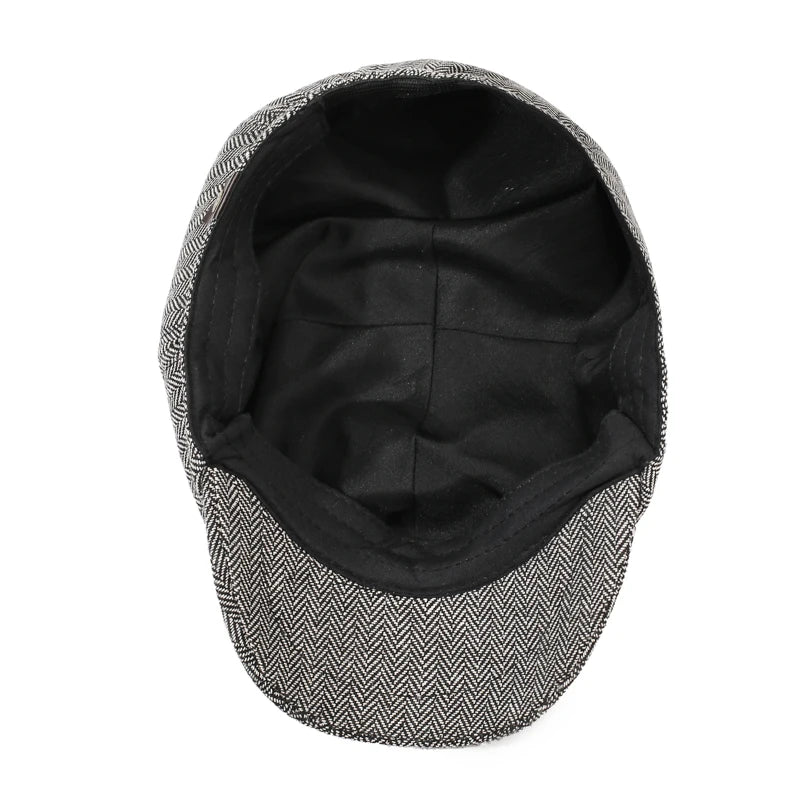 Unisex Newsboy Hat Retro Cotton Beret Flat Cap