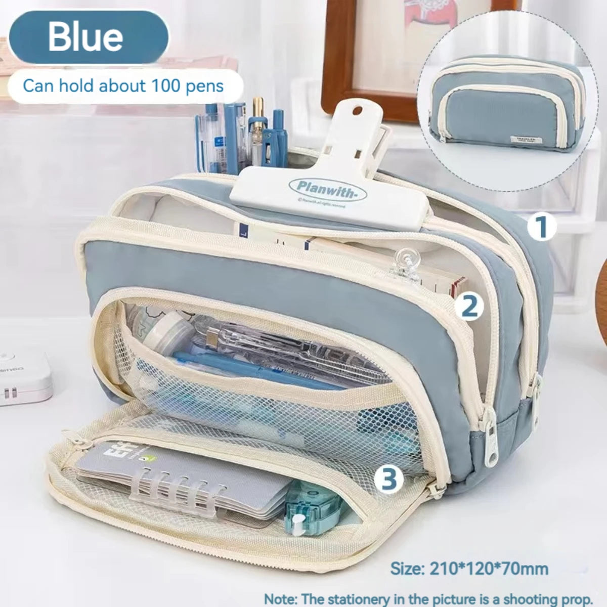Large Capacity Pencil Case – Portable Pencil Pouch