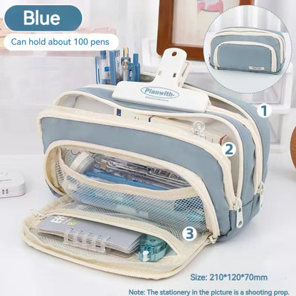 Large Capacity Pencil Case – Portable Pencil Pouch