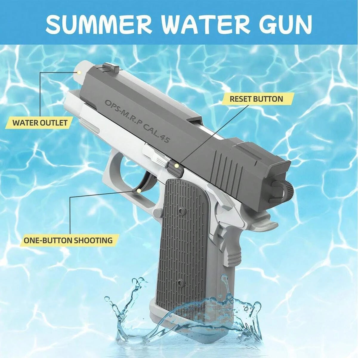 A fun, battery-free water toy for summer games, pool parties, and outdoor play.