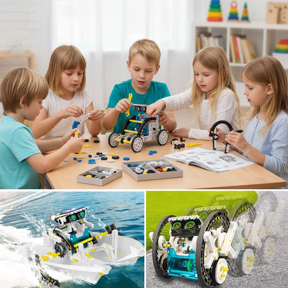 12-in-1 STEM Robot Building Kit – DIY Robotics & Engineering Set