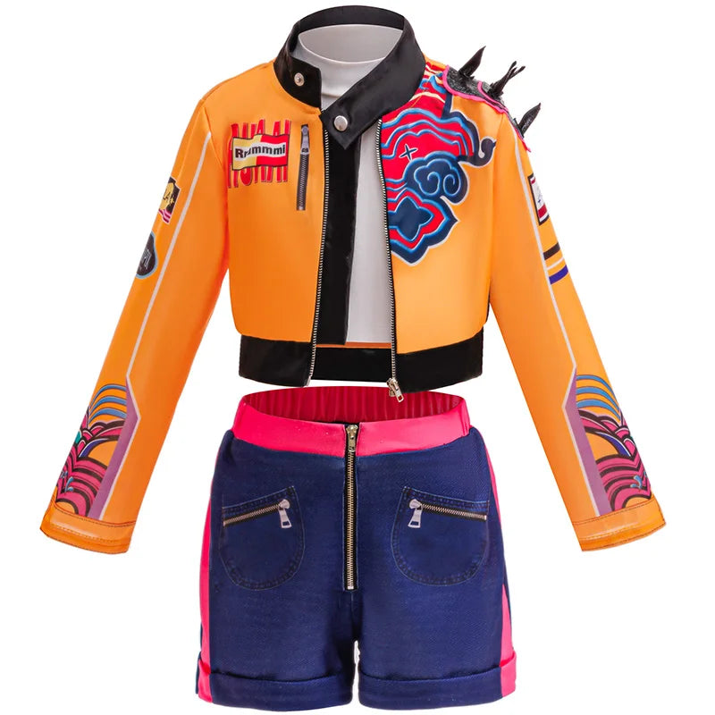 Girls Cosplay Costume Set 3PCS Kids Carnival Party Outfit