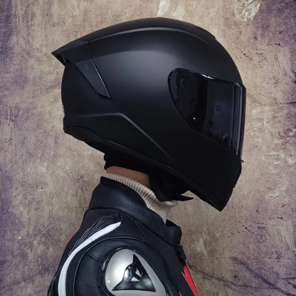Full Face Motorcycle Helmet DOT Dual Visor Racing Helmet