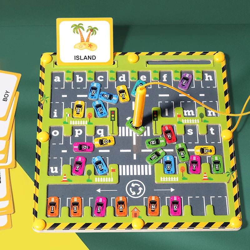 Montessori Magnetic Alphabet Maze Wooden Learning Board