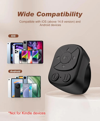 TikTok Scrolling Ring Bluetooth Remote for iPhone & Android