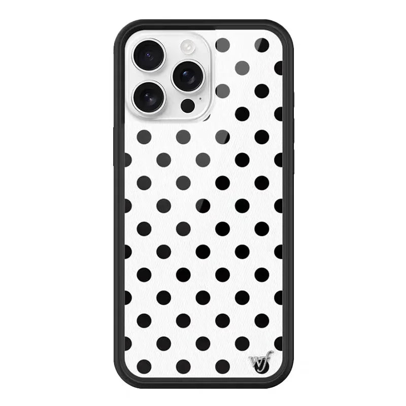 Wildflower iPhone Case Cute Polka Dot Silicone Shockproof Cover