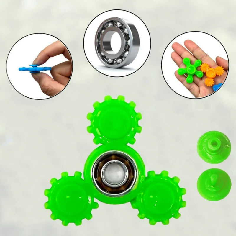 Mini Fingertip Gyro Spinner Toys – Colorful Fidget Set