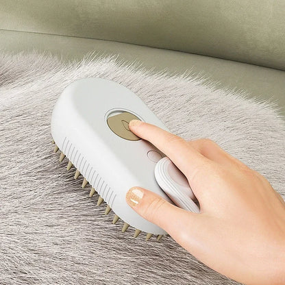 Cat Steam Grooming Brush 3-in-1 Pet Hair Removal Comb