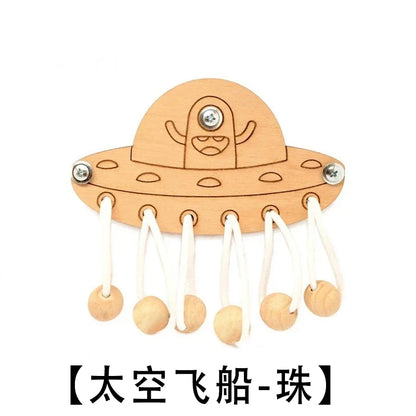 Montessori Busy Board – Wooden Sensory Learning Toy for Kids