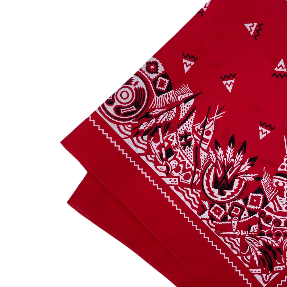 Oversized Paisley Bandana 70cm Cotton Hip Hop Head Scarf