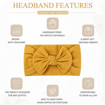 Baby Flower Headband Soft Nylon Newborn Hairband