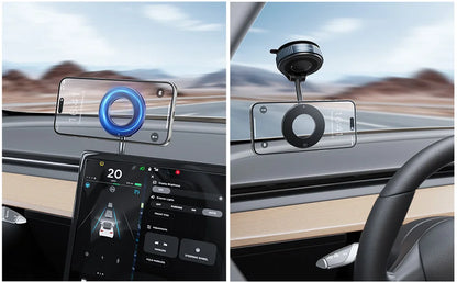 Magnetic Car Phone Holder 360° Foldable Vacuum Mount