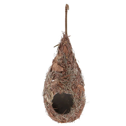 Handwoven Bird House Natural Grass Hanging Bird Nest