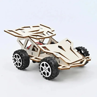 DIY Wooden Remote Control Car STEM Four Wheel Drive Assembly Kit