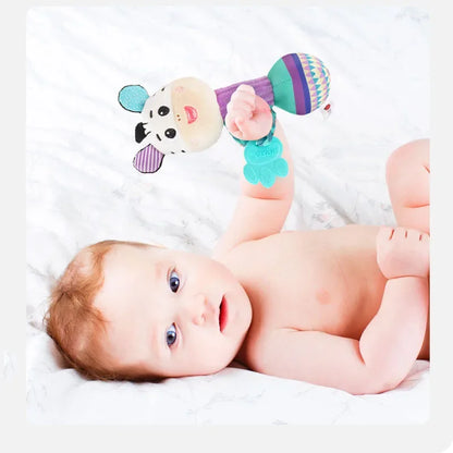 Soft Animal Baby Rattle Hand Grip Sensory Toy