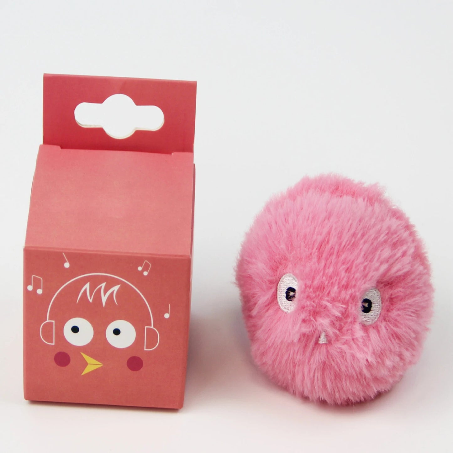 Interactive Cat Toy Ball Plush Catnip Squeaky Toy
