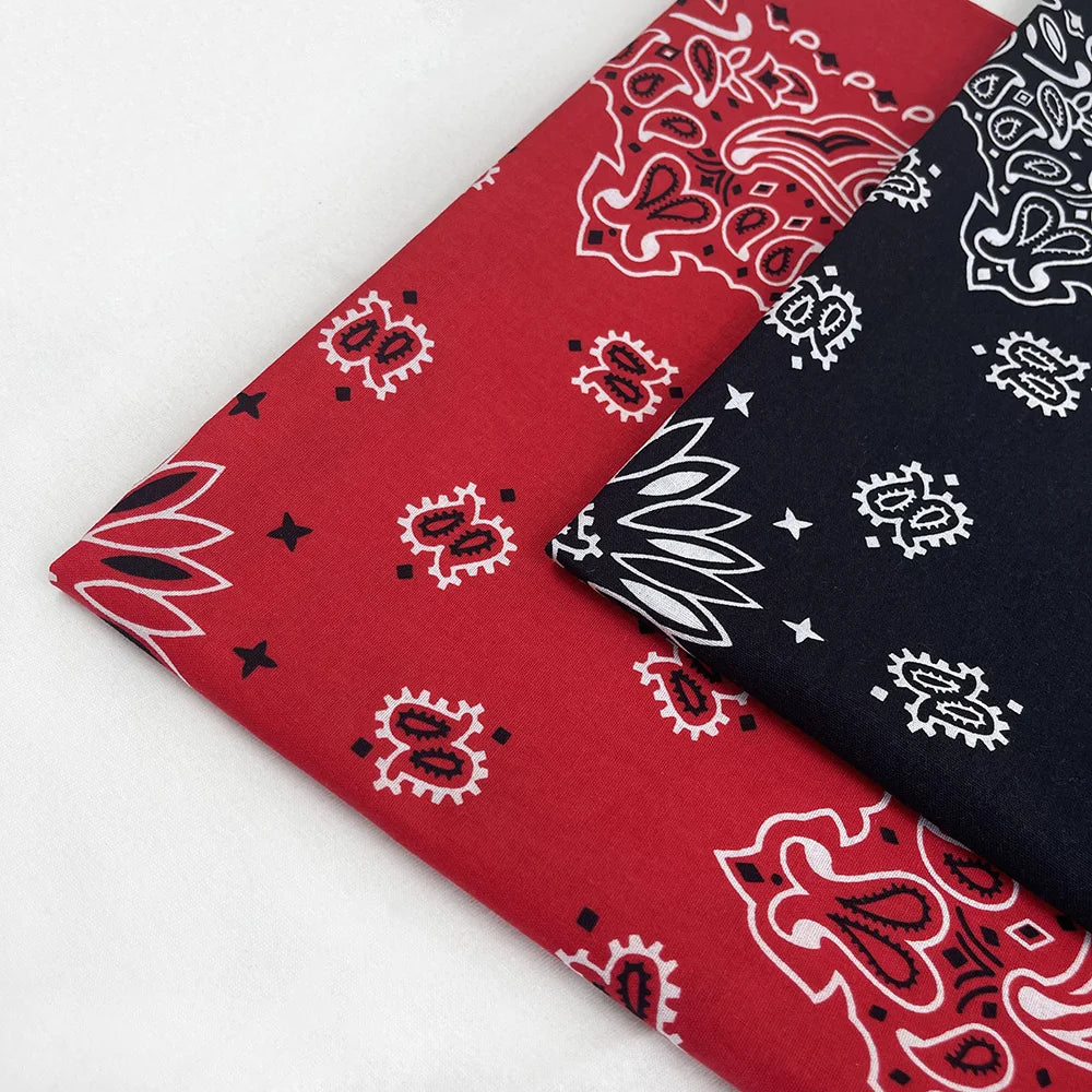 Oversized Paisley Bandana 70cm Cotton Hip Hop Head Scarf