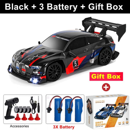 1:24 4WD RC Drift Racing Car with LED Lights – High Speed Remote Control Car