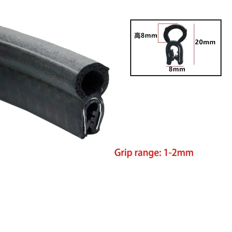 Car Door Edge Guard Rubber Sealing Strip – U-Type EPDM Trim