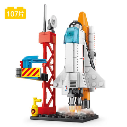 A hands-on building activity for space enthusiasts, creative play, and model assembly.