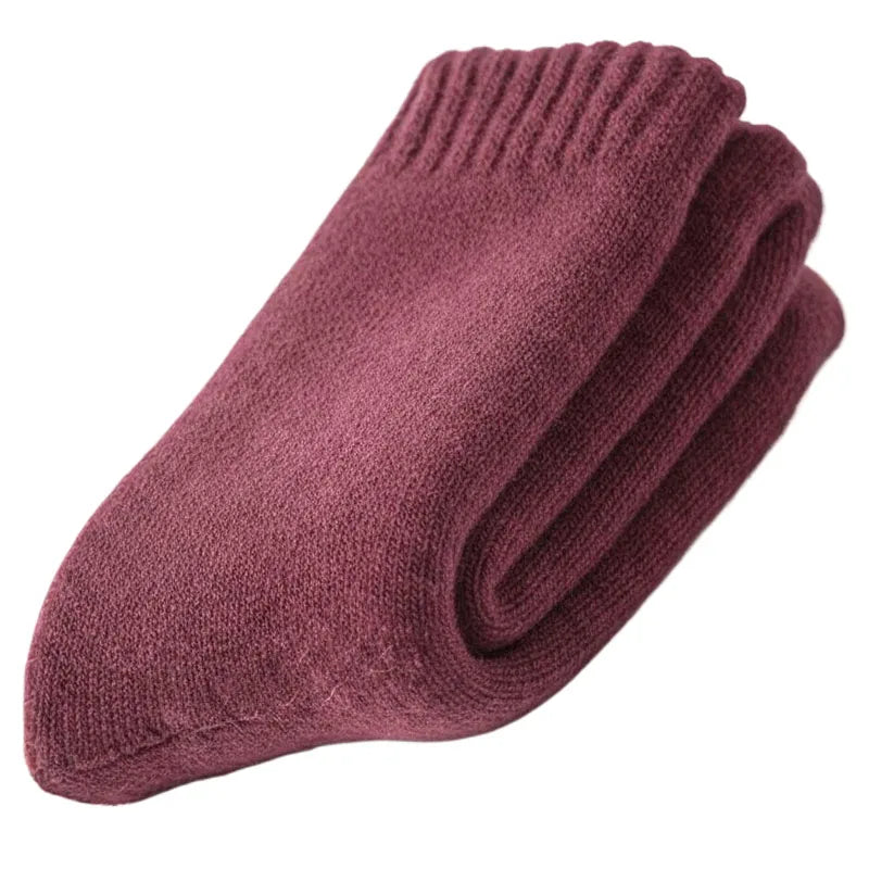 Merino Wool Socks Thick Thermal Winter Crew Socks