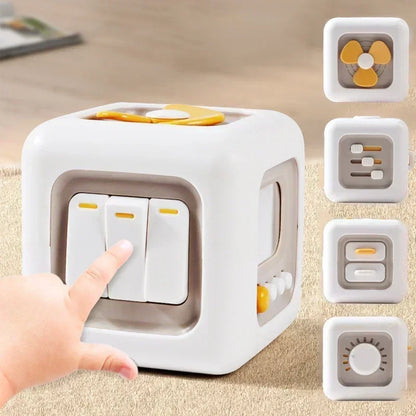 6-in-1 Montessori Activity Cube Sensory Busy Board Toy