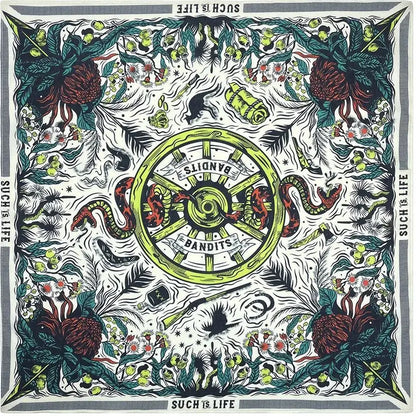 Cotton Bandana Scarf Skull Paisley Hip Hop Headband