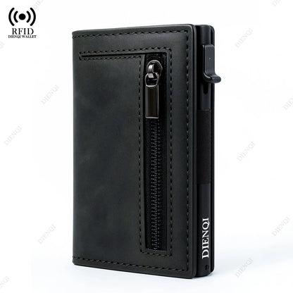 RFID Blocking Wallet Pop Up Aluminum Card Holder for Men