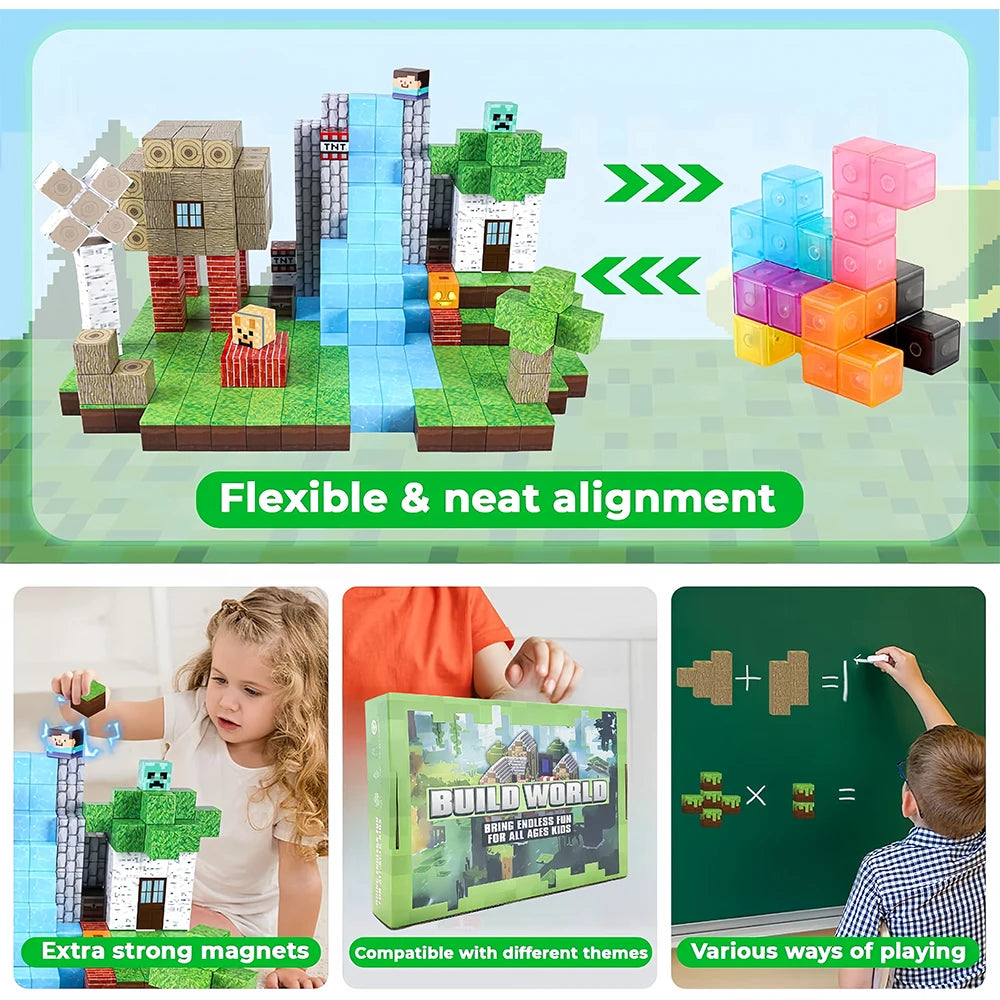 Magnetic Building Blocks STEM Construction Toy Set