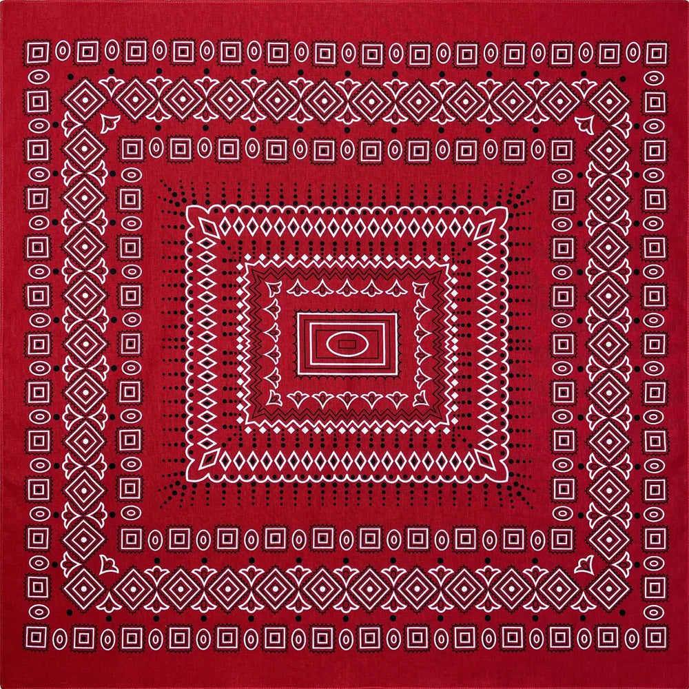 Oversized Paisley Bandana 70cm Cotton Hip Hop Head Scarf